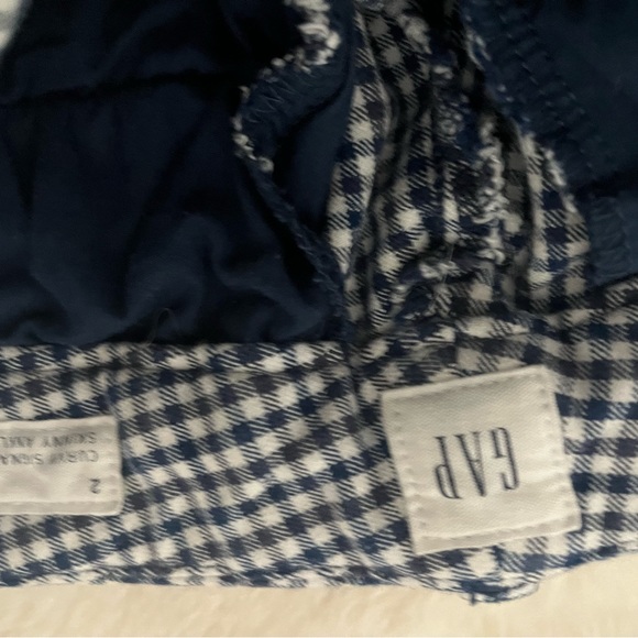 Gap navy gingham trousers - Picture 2 of 5